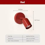 lampe murale moderne vert olive rouge beige rose pâle mat ampoule E27 5W