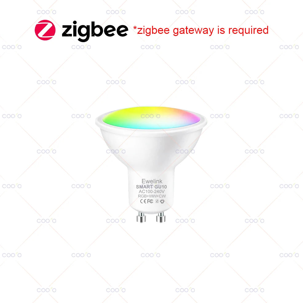 ampoule led intelligente 5w rgb wifi zigbee smart app control blanc moderne