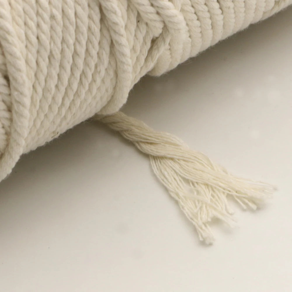 corde coton torsadée 3mm 4mm 5mm 6mm 10mm rustique sac vêtement textile maison