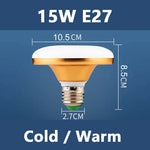 ampoule led ufo e27 ac 220v 15w 20w 30w 40w 50w 60w lumière froide