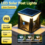 lampe solaire extérieure ip65 étanche led noir blanc moderne jardin patio