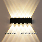 lampe murale led moderne hexagonnelle noire 10w 8w 4w 12w