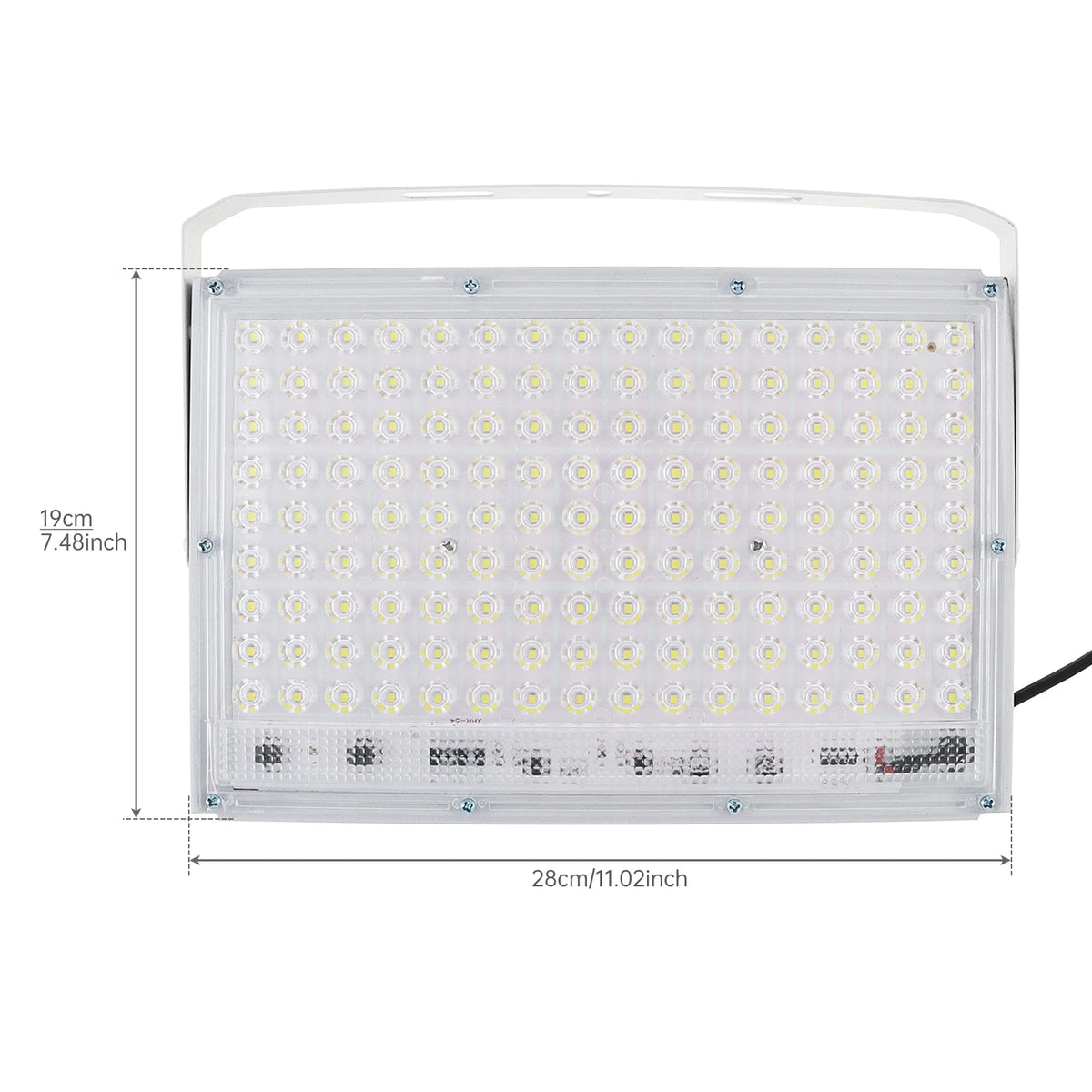projecteur led extérieur ip65 blanc moderne câble noir flux lumineux 249 2000