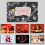 carte sim personnalisée karol papier étanche adhésif papillons fleurs notes musicales grunge creative