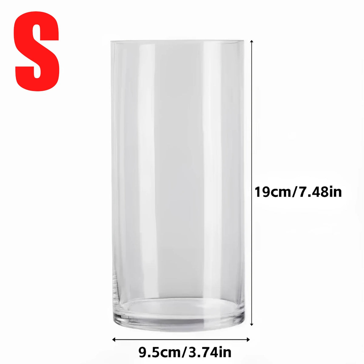 vase transparent cylindrique fleurs tulipes carnações plantes artificielles décoration table