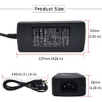 transformateur éclairage 12v 5a noir prise us uk eu led 60w adaptable cable international