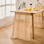 serviette table beige clair rayures fines moderne décoration table banquet