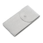pochettes velours montres bouton pression moderne pratique noir vert gris