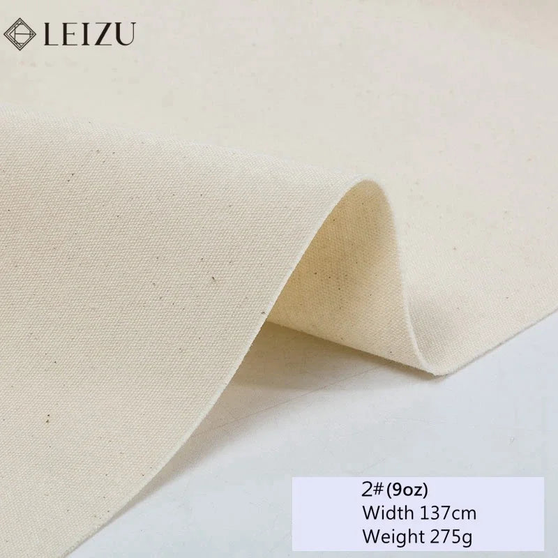 toile coton beige clair résistante 137 157cm classique tissage dense matériaux bricolage