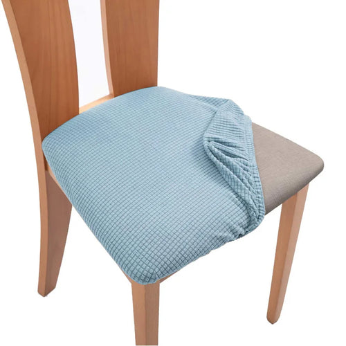 housse chaise extensible gris jacquard moderne salle manger cuisine salon maison