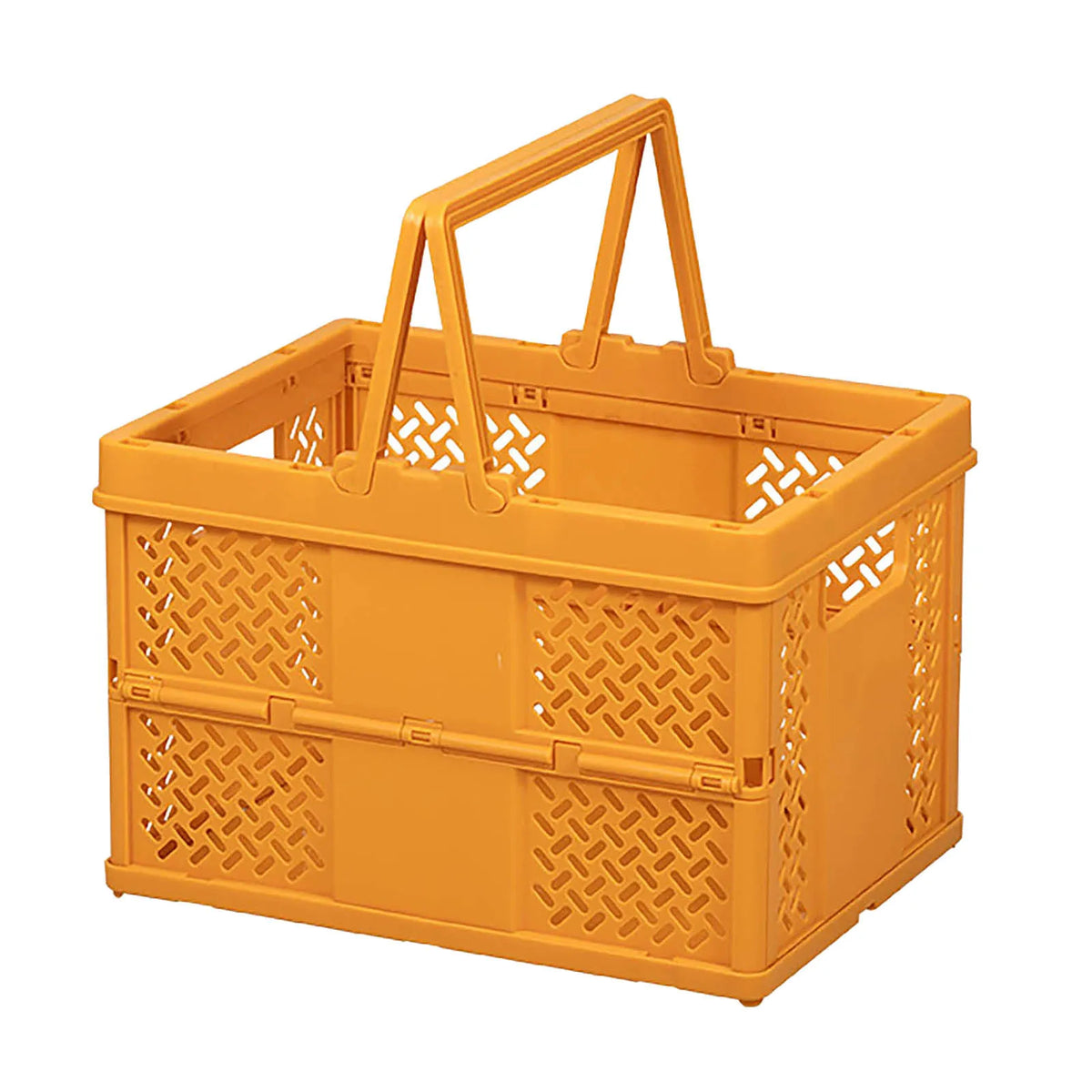 panier pliable orange rose vert moderne poignées détachables grille géométrique opaquet multifonctionnement