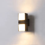 applique murale moderne led noir doré texture mat étanche extérieur