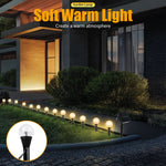 lampe solaire jardin led transparente moderne noire blanche points brillantsextérieur ambiance