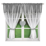 rideau moderne élégant polyester translucide motif rayures beige blanc salon
