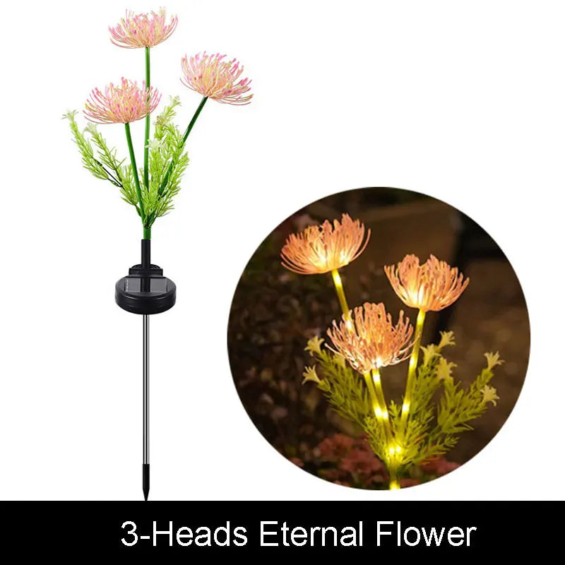 lampe solaire décorative papillons fleurs multicolore moderne extérieur jardin camping festivité mariage