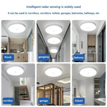 lampe blanc moderne 12w 18w radar infrarouge détecteur humain ac220v led