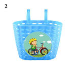 panier vélo enfant noir rose motifs cartoon clips moderne