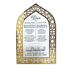 plaque décorative religieuse or noir motif géométrique ajouré clés coeur métal artisanal élégant