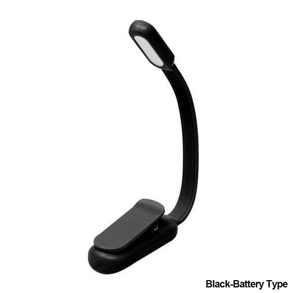 lampe lecture rechargeable clip light rose bleu noir ajustable USB moderne
