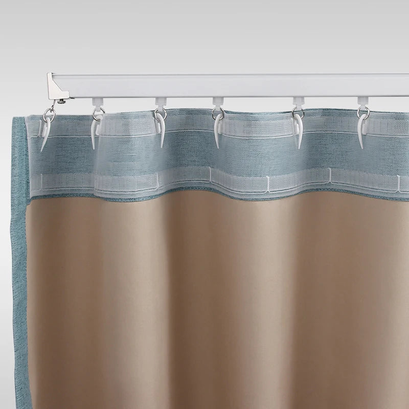 rideaux polonais ruban maille tissu transparent moderne tringle métal 10m 20m tape textile blanc