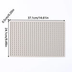 tapis silicone gris moderne points ronds adhésif cuisine résistant chaleur antidérapant collecteur résine