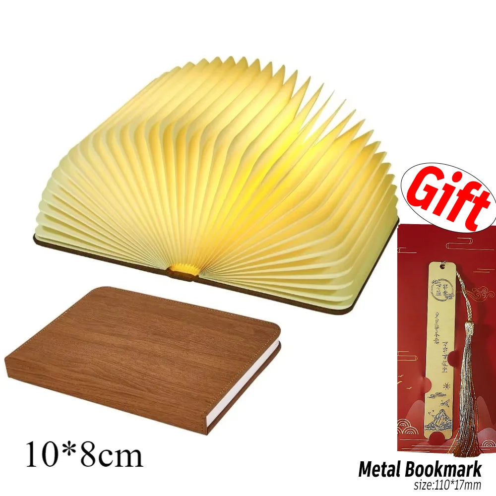 lampe table livre forme blanc pliées pages moderne recharge usb notice