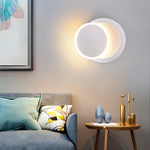 lampe murale led moderne minimaliste fixée mur interrupteur tactile noir blanc