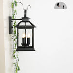 lampe murale noire transparente classique éclairage automatique moderneintérieurextérieur