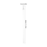 tige rideau blanc acrylique moderne 30cm drapery pull rod accessoire quincaillerie store