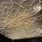 rideau lumineux blanc plissé moderne décoration mariage anniversaire fête 20m