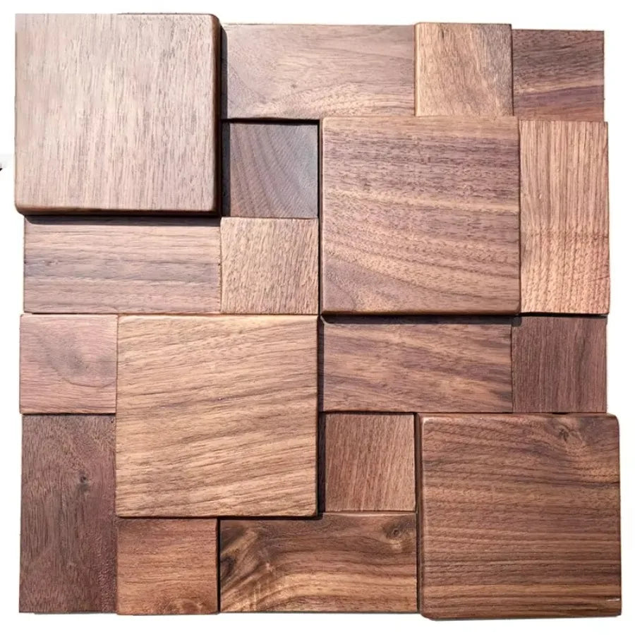 panneau décoratif bois moderne 3d marron clair grain naturel fixation mur opaque chambre