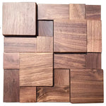 panneau décoratif bois moderne 3d marron clair grain naturel fixation mur opaque chambre