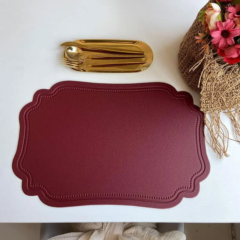 serviettes table classiques motif géométrique noir blanc élégant couleur noir marron orange bleu tissu