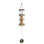 cloches vent dorées rouges traditionnelles décoration intérieure extérieure chance decoration jardin