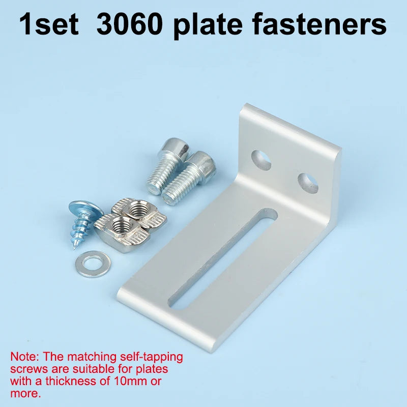 supports d'angle argenté équerres d'angle industriels plats opaques aluminium bricolage travail bois fixations