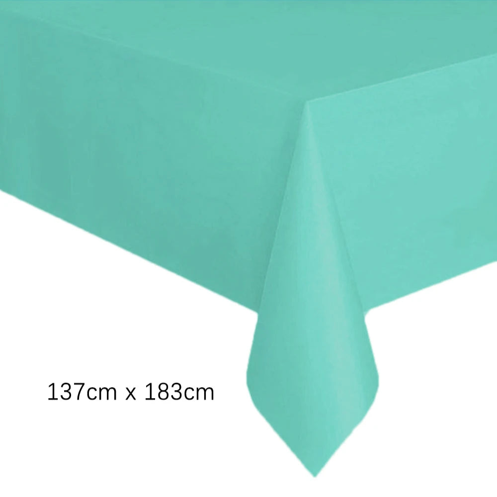 serviette table jetable rectangulaire unie mariage anniversaire fête décoration table plastique moderne