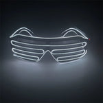 lunettes lumineuses multicolores stripes horizontales moderne occasion fête Halloween Nouvel An discothèque