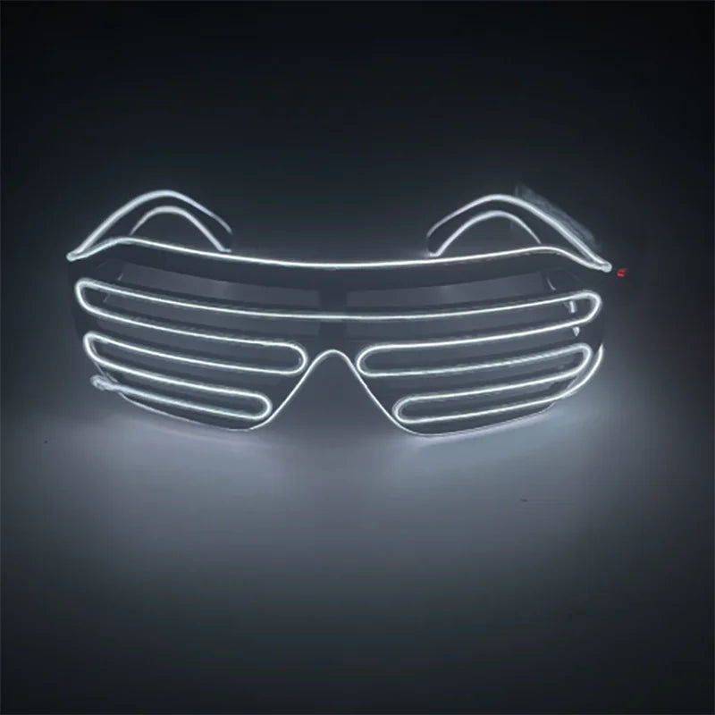 lunettes lumineuses multicolores stripes horizontales moderne occasion fête Halloween Nouvel An discothèque