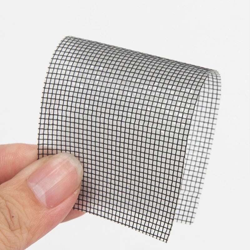 ruban moustiquaire adhésif maille fine gris clair anti insectes fenetre pratique filet fibre verre