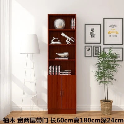 bibliothèque moderne bois multifonction porte unique simple rangement mur blanc noir