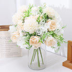 décoration intérieure bouquet fleurs artificielles pivoines dahlias modernes mariage baby shower anniversaire