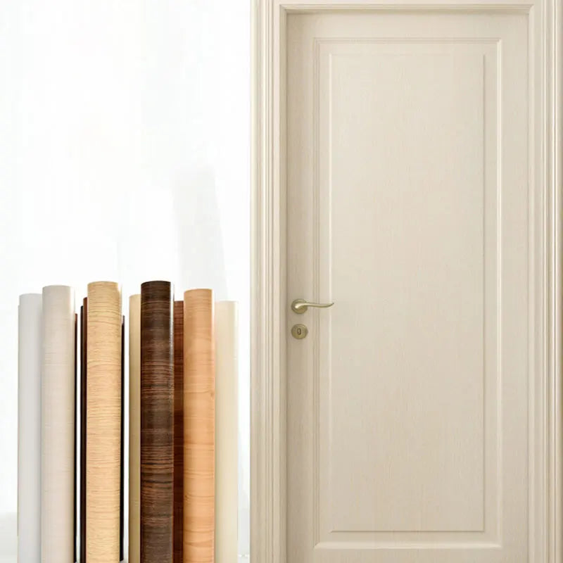 papier peint autoadhésif aspect bois moderne marron beige résistant humidité