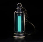 porte clés lumineux bouteille parfum vert fluo moderne anneau chaîne portable suspendre lumière opaque