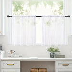 rideau blanc transparent moderne polyester 100% fenêtre panneaux