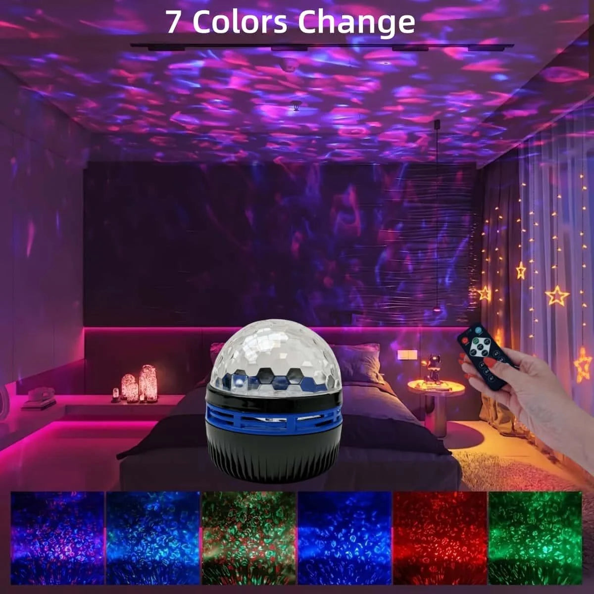 projecteur led translucent moderne télécommande usb noir blanc chambre veilleuse
