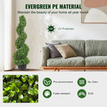 topiaire artificielle feuilles rondes dense moderne pot noir extérieure verte grande hauteur decoration