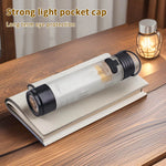 lampe poche portable clipser chapeau rechargeable noir transparent moderne minimaliste