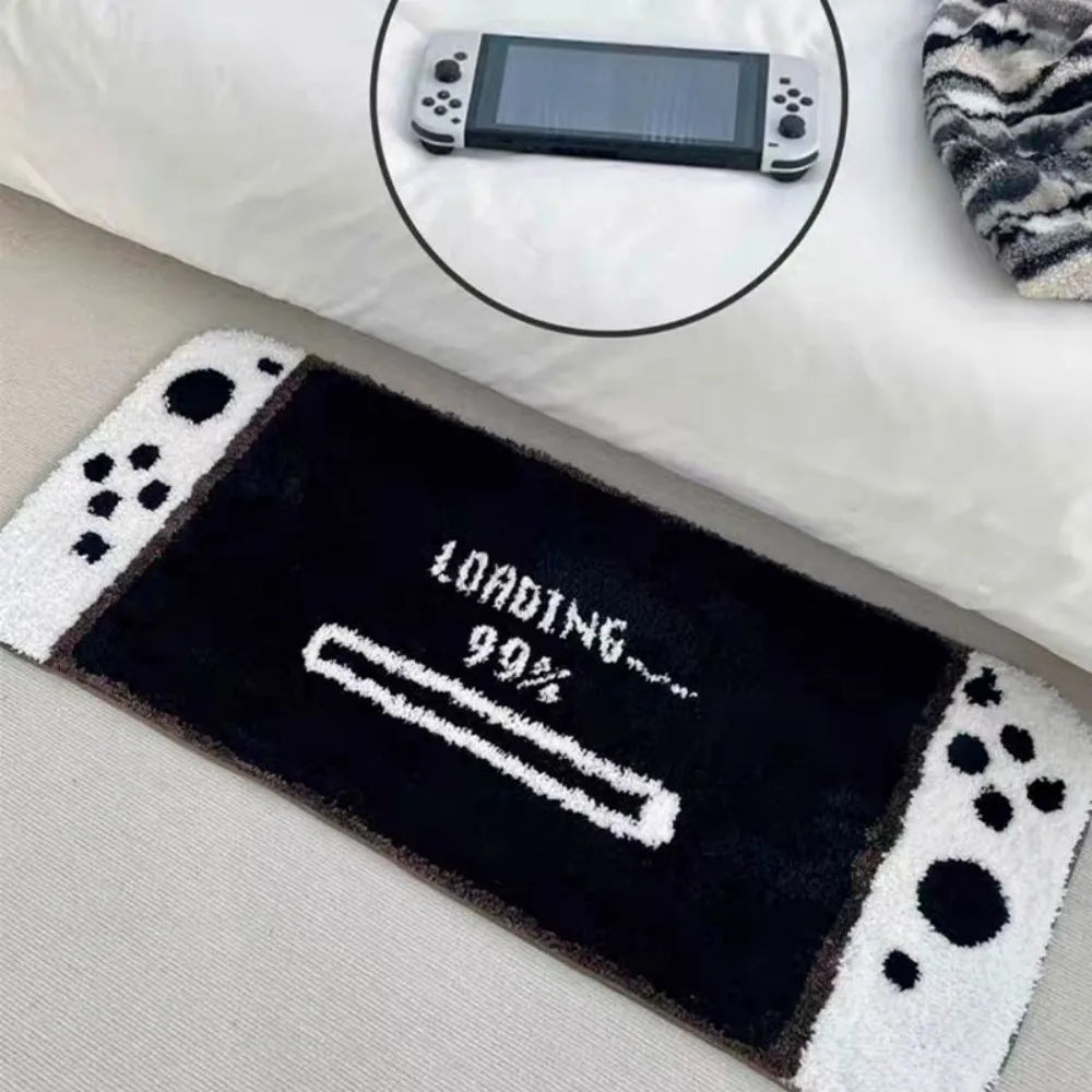 tapis jeu vidéo motif manette bienvenue loading créatif salon chambre imperméable résistant
