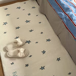 tapis moderne étoiles couleur beige bleu gris orange antidérapant imperméable polyeste chambre enfant décorationintérieur