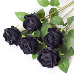 bouquet roses artificielles blanc rouge violet classique décoration maison anniversaire saint valentin mariage